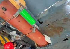 Na-22放射性仪表金矿旋流器上管道测量浓度工况